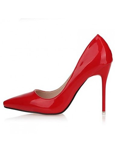 Spring / Summer / Fall Heels / Pointed Toe Patent Leather Dress / Party & Evening Stiletto Heel Black / Red / Beige
