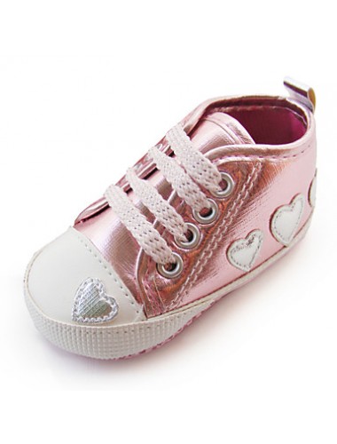 Boy's Flats Spring / Fall / Winter First Walkers / Crib Shoes Synthetic Casual Flat Heel Applique Pink / Silver  