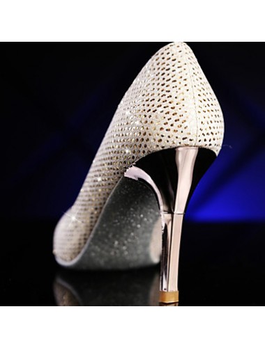 Women's Shoes Leather Stiletto Heel Pointed Toe Pumps Wedding Shoes More Colors available