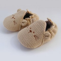 Boy's Flats Spring / Fall / Winter First Walkers / Crib Shoes Cotton / Customized Materials / Wool Athletic Flat Heel Gore Brown  