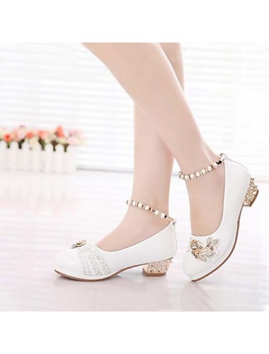 Girls' Shoes Slipper Princess Crystals Shoes Dress shoes Wedding / Dress/Performance  Heels  Sandals  Latin shoes Heels  