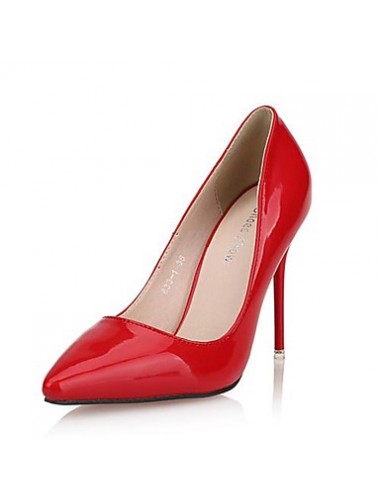Spring / Summer / Fall Heels / Pointed Toe Patent Leather Dress / Party & Evening Stiletto Heel Black / Red / Beige