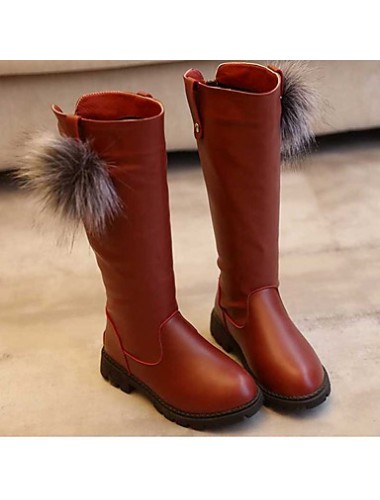 Girl's Boots Spring / Fall / Winter Snow Boots / Motorcycle Boots / Bootie / Comfort Leather Outdoor / Casual Slip-on  