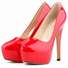 Women's Shoes Round Toe Stiletto Heel Patent Leather Pumps Party & Evening Shoes More Colors available