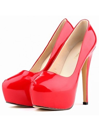 Women's Shoes Round Toe Stiletto Heel Patent Leather Pumps Party & Evening Shoes More Colors available