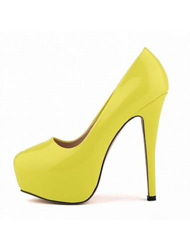 Women's Shoes Round Toe Stiletto Heel Patent Leather Pumps Party & Evening Shoes More Colors available