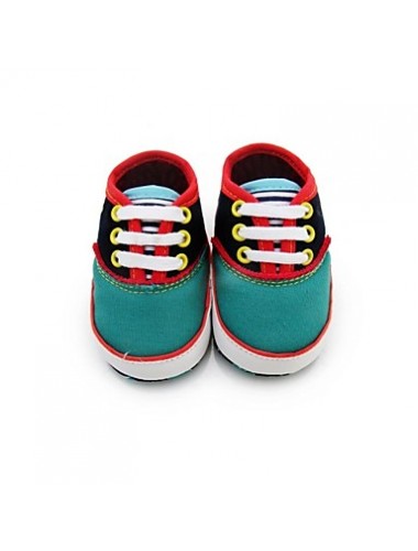 Boy's Flats Spring / Fall / Winter First Walkers / Crib Shoes Twill Outdoor Flat Heel Lace-up Green  