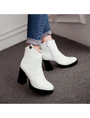 Women's Shoes Chunky Heel Round Toe/Closed Toe Boots