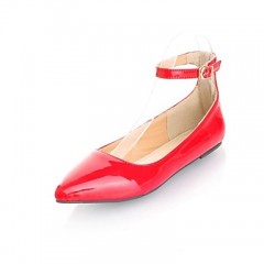 Women's Shoes Pointed Toe Flat Heel Flats with Buckle Shoes More Colors available