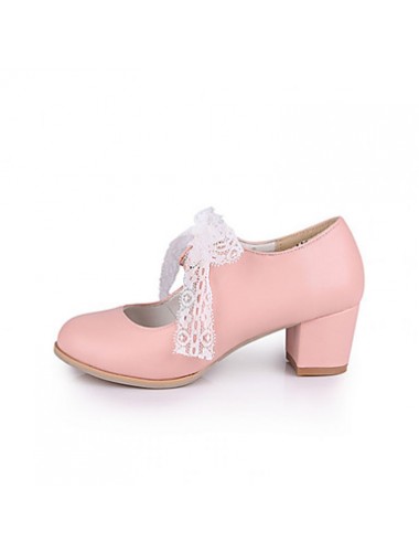 Girls' Shoes Casual Heels/Round Toe  Pumps/Heels Blue/Pink/White  