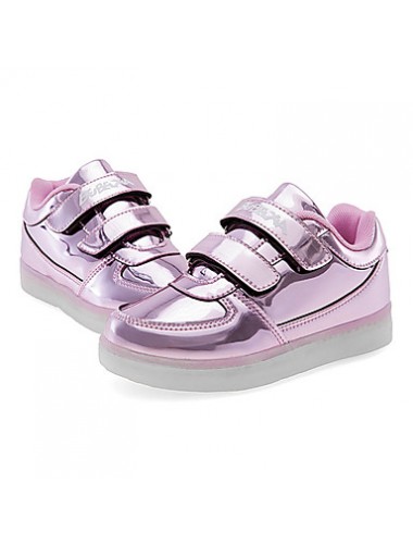 LED's Shoes Girl's Flats Summer Comfort PU Casual Flat Heel LED Black / Pink / Purple / Silver / Gold Others  