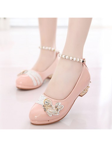 Girls' Shoes Slipper Princess Crystals Shoes Dress shoes Wedding / Dress/Performance  Heels  Sandals  Latin shoes Heels  