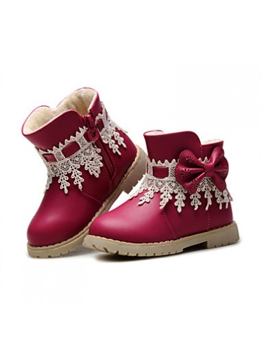 Baby Shoes Wedding / Outdoor / Dress / Casual Leatherette Boots / Fashion Sneakers Blue / Pink / Red  