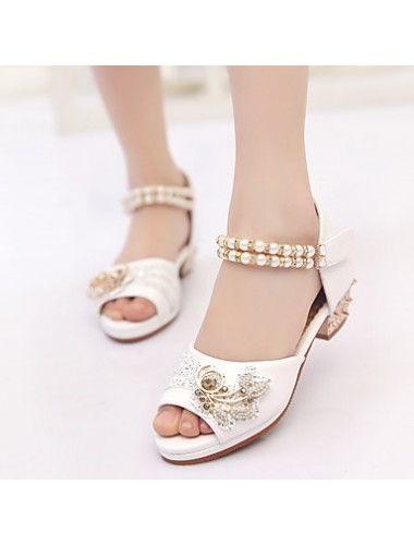 Girls' Shoes Slipper Princess Crystals Shoes Dress shoes Wedding / Dress/Performance Heels Sandals Latin shoes Heels  