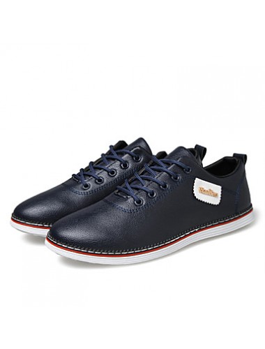 Men's Shoes PVC Outdoor / Office & Career / Casual Oxfords Outdoor / Office & Career / Casual Flat Heel Black / Blue / White  