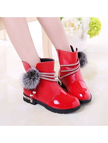 Girl's Boots Spring / Fall / Winter Snow Boots / Motorcycle Boots / Bootie / Comfort Leather Outdoor /  Casual  Zipper  