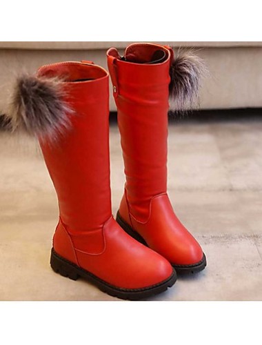 Girl's Boots Spring / Fall / Winter Snow Boots / Motorcycle Boots / Bootie / Comfort Leather Outdoor / Casual Slip-on  