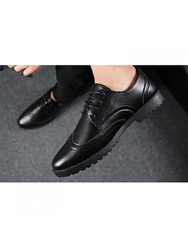 Men's Shoes Casual PU Oxfords Black / White  