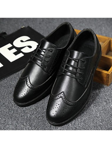 Men's Shoes Casual PU Oxfords Black / White  