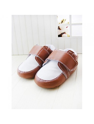 Boy's Flats Spring / Fall / Winter First Walkers / Crib Shoes Leatherette Party & Evening Flat Heel Magic Tape Brown  