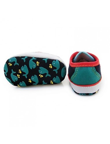 Boy's Flats Spring / Fall / Winter First Walkers / Crib Shoes Twill Outdoor Flat Heel Lace-up Green  