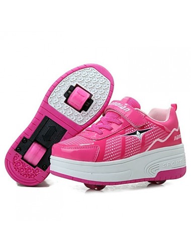 Unisex Boys Girls Sneakers Fall / Winter Roller Skate Shoes Outdoor / Athletic Hook & Loop /Black / Blue / Skate Shoes  