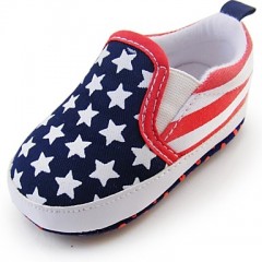 Boy's Flats Spring / Fall / Winter First Walkers / Crib Shoes Twill Athletic Flat Heel Gore Blue  