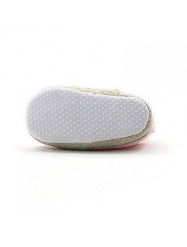 Girl's Flats Spring / Fall First Walkers Lace / Fabric / Wool Outdoor / Casual Flat Heel Flower / Slip-on Pink  