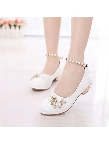 Girls' Shoes Slipper Princess Crystals Shoes Dress shoes Wedding / Dress/Performance  Heels  Sandals  Latin shoes Heels  