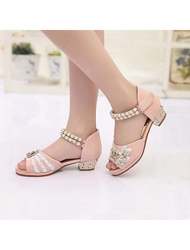 Girls' Shoes Slipper Princess Crystals Shoes Dress shoes Wedding / Dress/Performance Heels Sandals Latin shoes Heels  