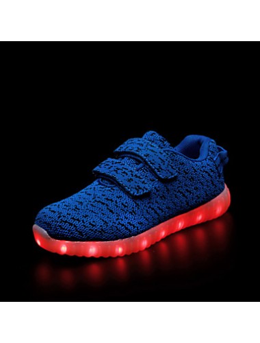 Kid Boy Girl Unisex Upgraded USB Charging 7 Colors LED Led Glow Shoe Breathable Sport Shoes Flashing Sneakers  Luminous  