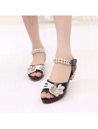 Girls' Shoes Slipper Princess Crystals Shoes Dress shoes Wedding / Dress/Performance Heels Sandals Latin shoes Heels  