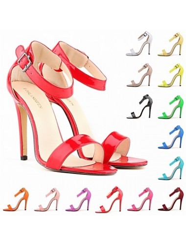 Women's Shoes Patent Leather Stiletto Heel Heels Sandals Party & Evening