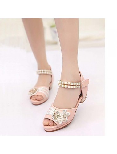 Girls' Shoes Slipper Princess Crystals Shoes Dress shoes Wedding / Dress/Performance Heels Sandals Latin shoes Heels  