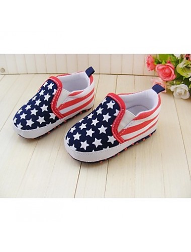 Boy's Flats Spring / Fall / Winter First Walkers / Crib Shoes Twill Athletic Flat Heel Gore Blue  