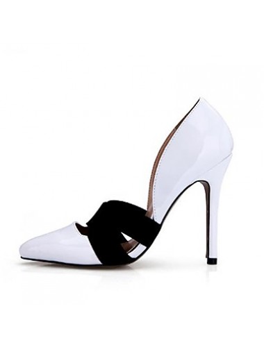 Women's Spring / Summer / Fall / Winter Heels / Pointed Toe Patent Leather Dress Stiletto Heel Gore White