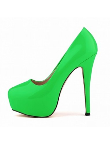 Women's Shoes Round Toe Stiletto Heel Patent Leather Pumps Party & Evening Shoes More Colors available