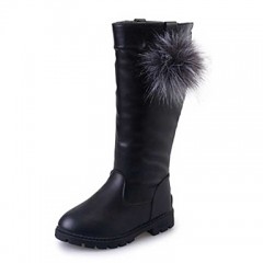 Girl's Boots Spring / Fall / Winter Snow Boots / Motorcycle Boots / Bootie / Comfort Leather Outdoor / Casual Slip-on  