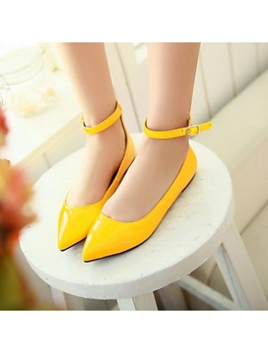 Women's Shoes Pointed Toe Flat Heel Flats with Buckle Shoes More Colors available