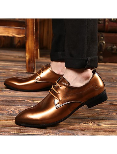 Men's Shoes Office & Career/Party & Evening/Wedding Fashion PU Leather Oxfords Shoes Multicolor 38-43  