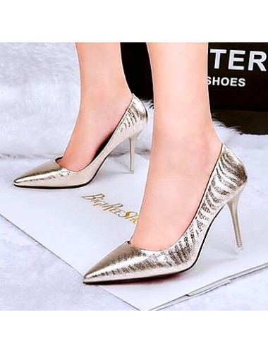 Women's Shoes Best Sale Patent Leather Stiletto Heels with Flow Mark Party/Dress Black/Gold/Silver