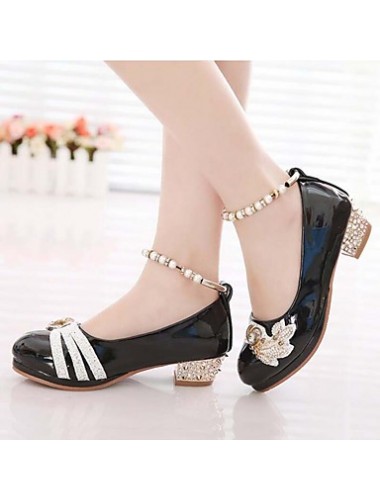 Girls' Shoes Slipper Princess Crystals Shoes Dress shoes Wedding / Dress/Performance  Heels  Sandals  Latin shoes Heels  